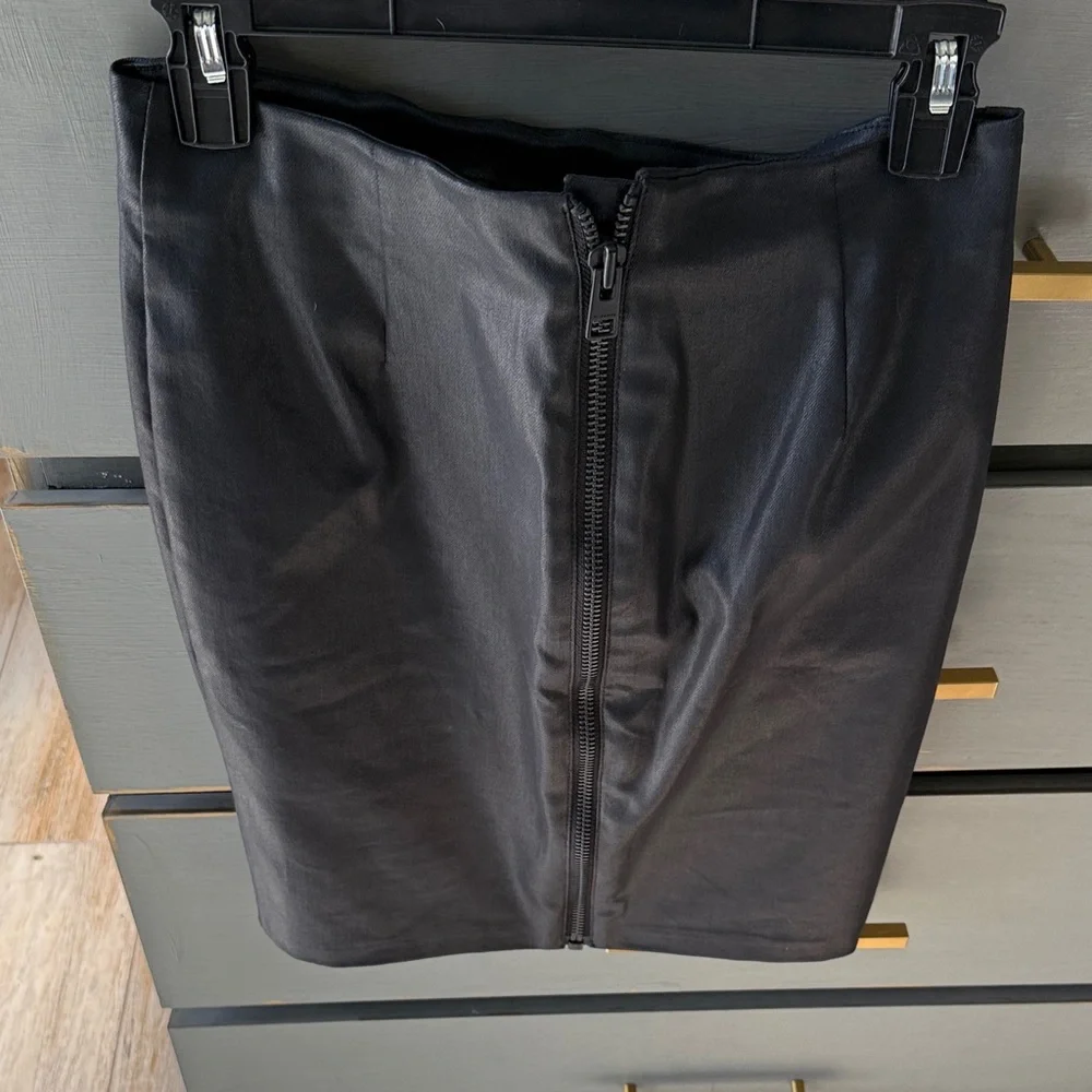 All Saints Navy-Black Pencil Skirt